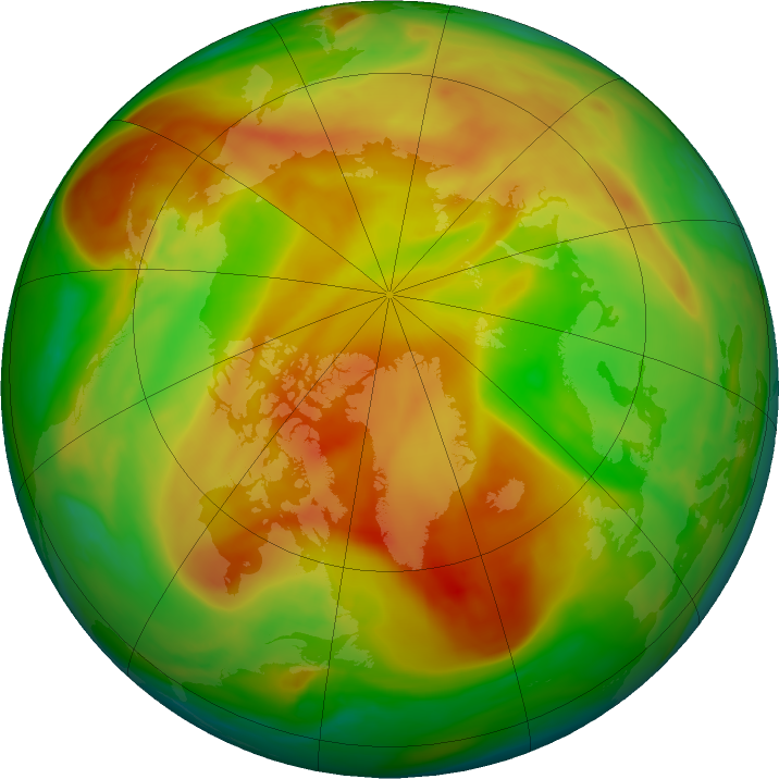 Arctic ozone map for 10 May 2018